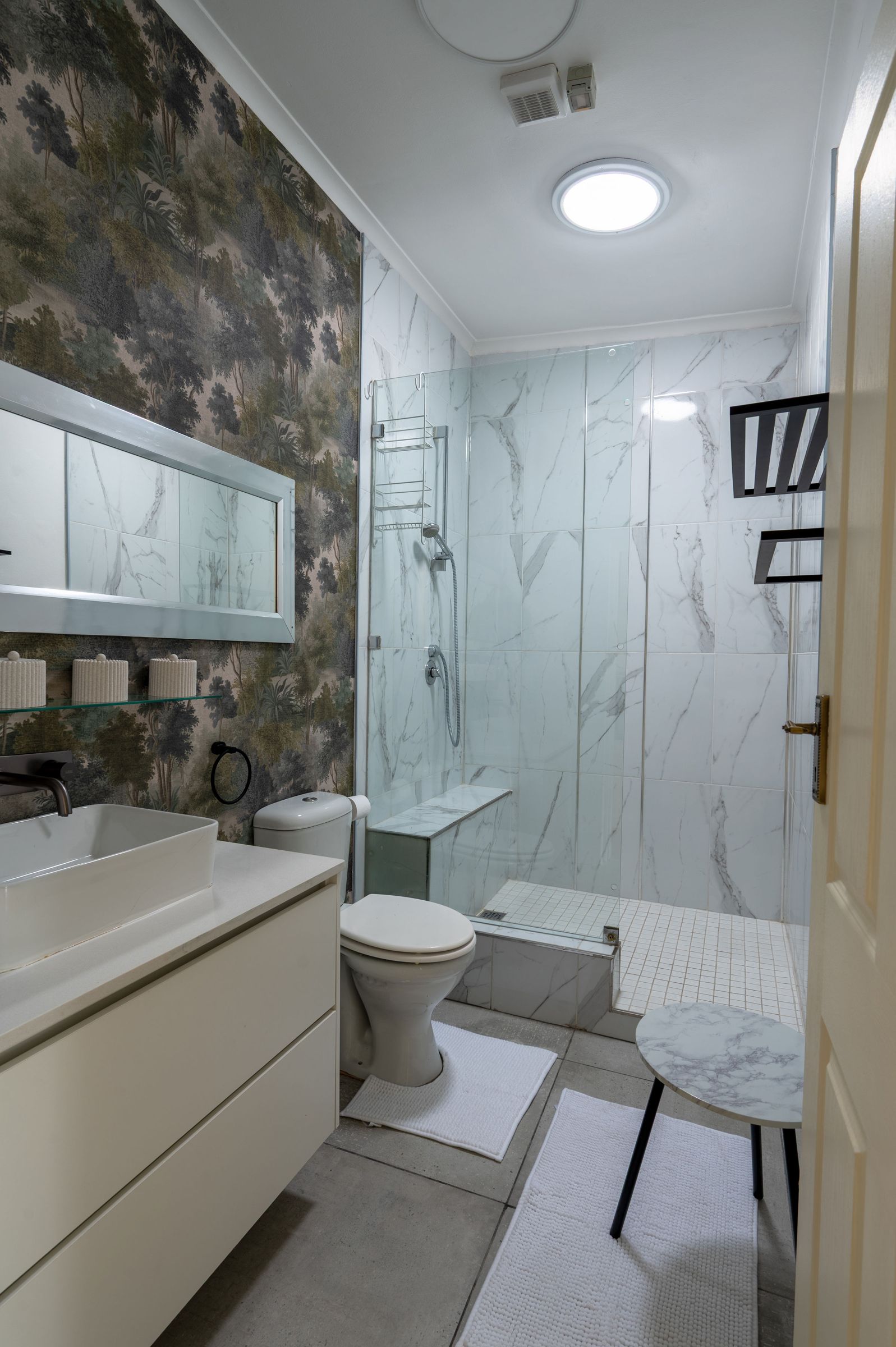 The upstairs bathroom